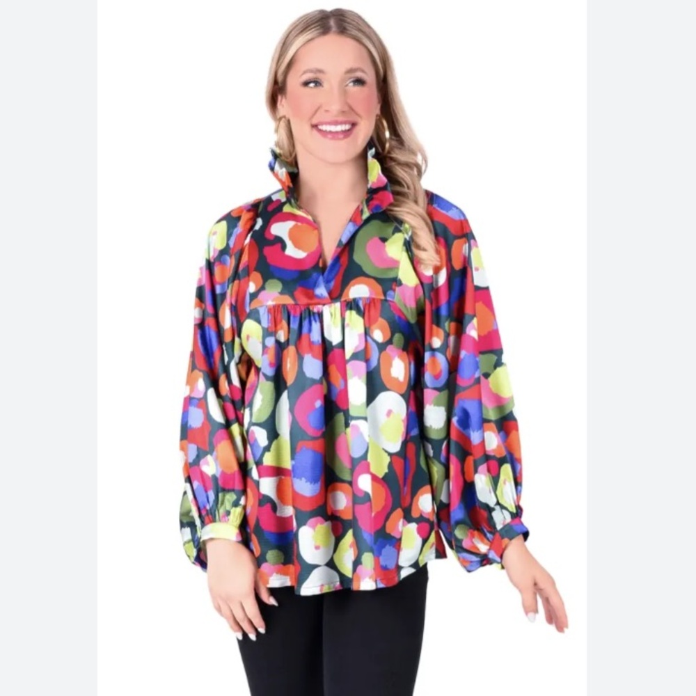 Emily McCarthy Stella Top Winter Pop Cheetah